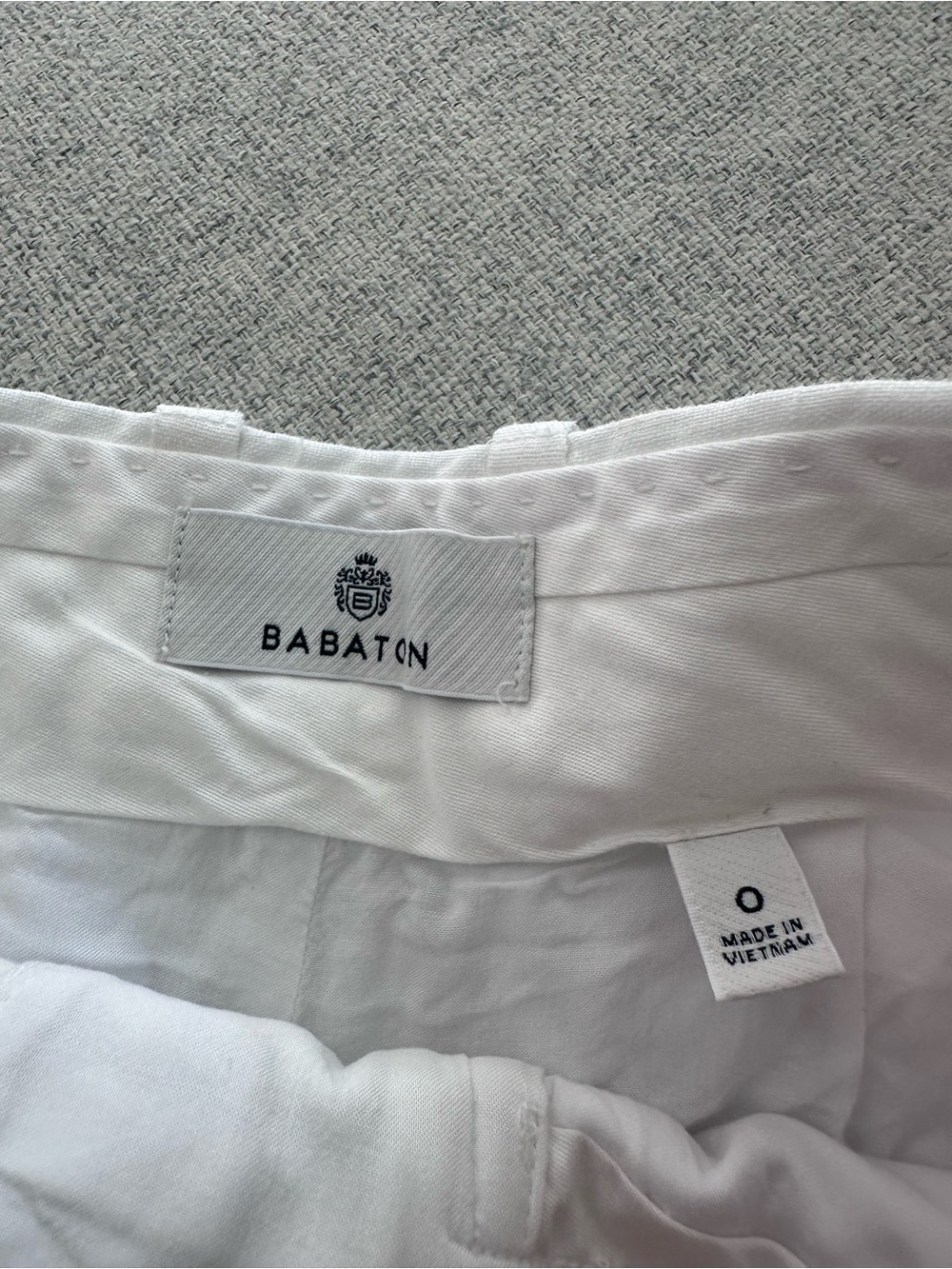 Aritzia Babaton Women’s White Pleated Wide-Leg Linen Trouser Pant Sz 0 - Picture 3 of 4
